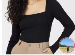 black full sleeve sweater