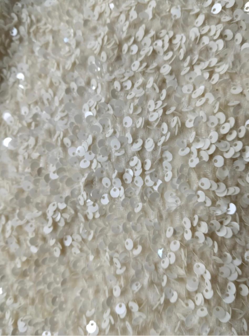 white sequin