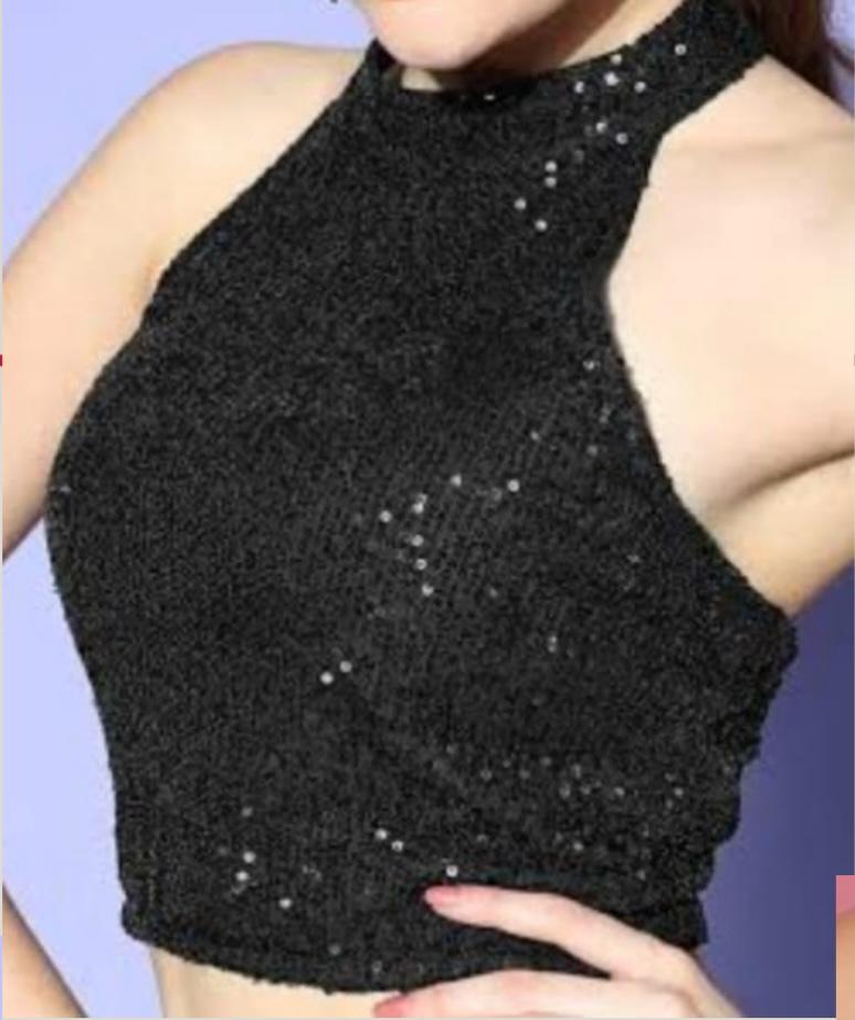 black halter top